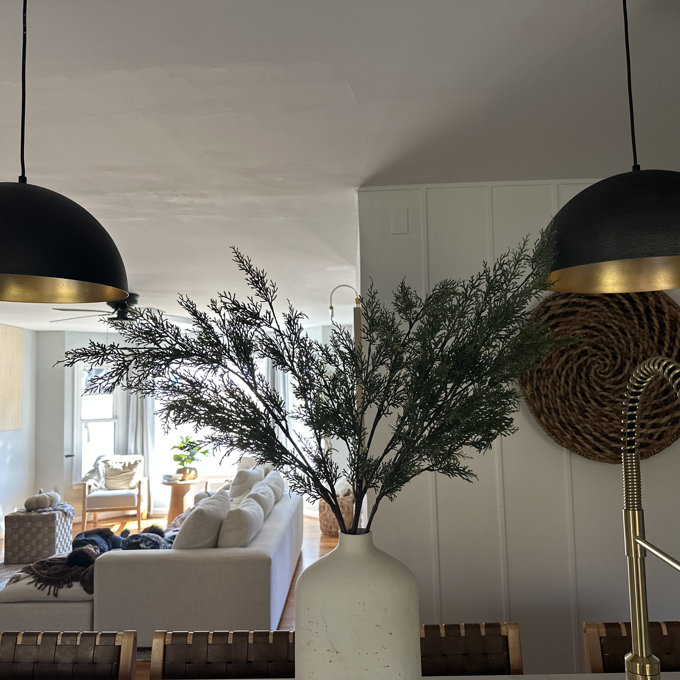 Mercer41 Industrial Oversized Large Metal Dome Pendant & Reviews